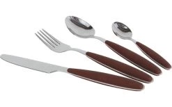 Gimex Edelstahlbesteck Set 16 Tlg. Rot -Camping Serien Geschäft 335424 2538158