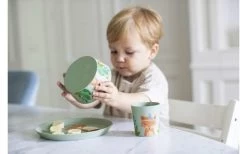 Koziol Organic Kids Set Kindergeschirr Set 3-tlg. Nature Wood -Camping Serien Geschäft 446945 3126297