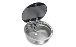 Dometic SNG 420 Runde Spüle Mit Glasabdeckung 420 Mm