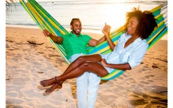 Amazonas Hängematte Barbados 230 X 150 Cm Cappuccino -Camping Serien Geschäft 623371 4358019