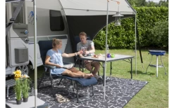 Crespo RP-215 Air Deluxe Fußhocker Grau -Camping Serien Geschäft 687963 4681077
