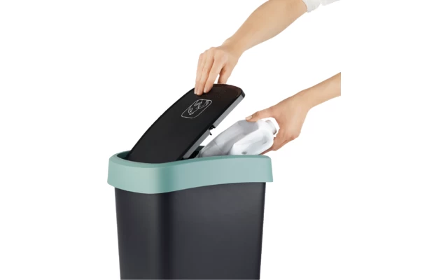 Rotho Twist Abfalleimer Mit Schwing- Und Klappdeckel 25 Liter Lime Grün 5 Rotho Twist Abfalleimer Mit Schwing- Und Klappdeckel 25 Liter Lime Grün – Bild 5