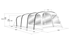 Outwell Avondale 5PA Tunnelzelt -Camping Serien Geschäft 737546 4971980