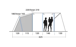 Outwell Avondale 5PA Tunnelzelt -Camping Serien Geschäft 737549 4971986
