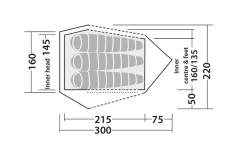 Robens Challenger 3XE Tunnelzelt Grün -Camping Serien Geschäft 771893 5131136